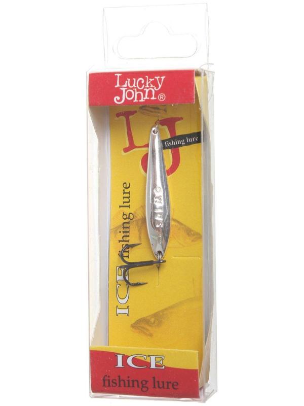 Блесна зимняя Lucky John S-1 с тройником, вес 1,5 г, цвет S