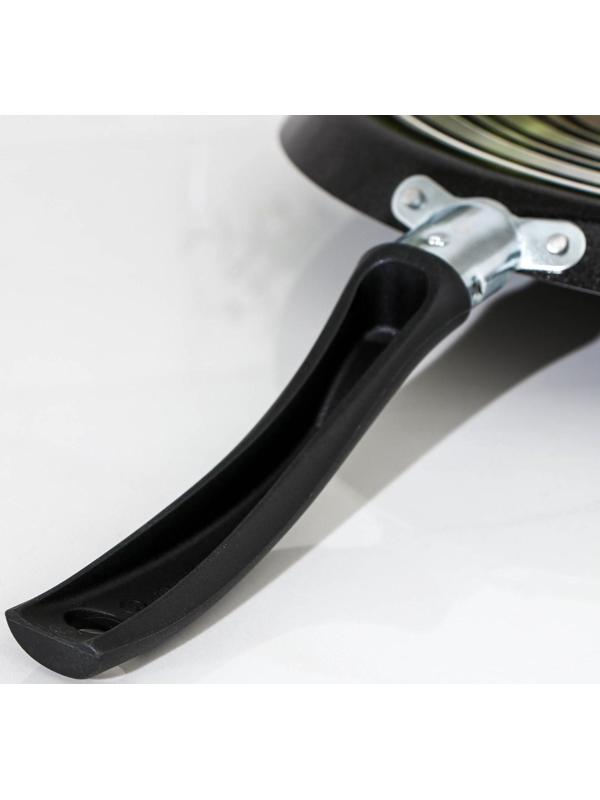 Сковорода блинная Lite, d=22 см, пластиковая ручка, антипригарное покрытие, цвет чёрный