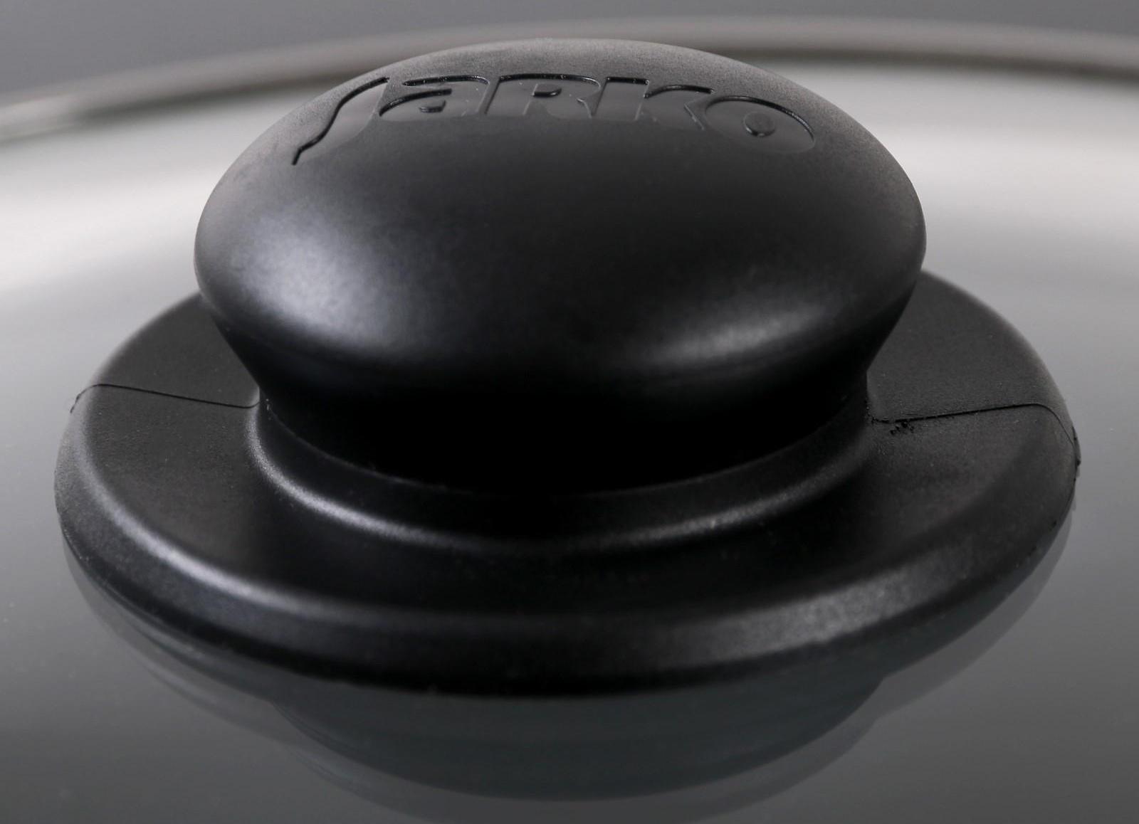 Крышка для сковороды и кастрюли стеклянная, d=30 см, с пластиковой ручкой