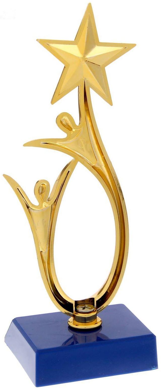 Фигура под нанесение «Человек со звездой», золото, синий цоколь