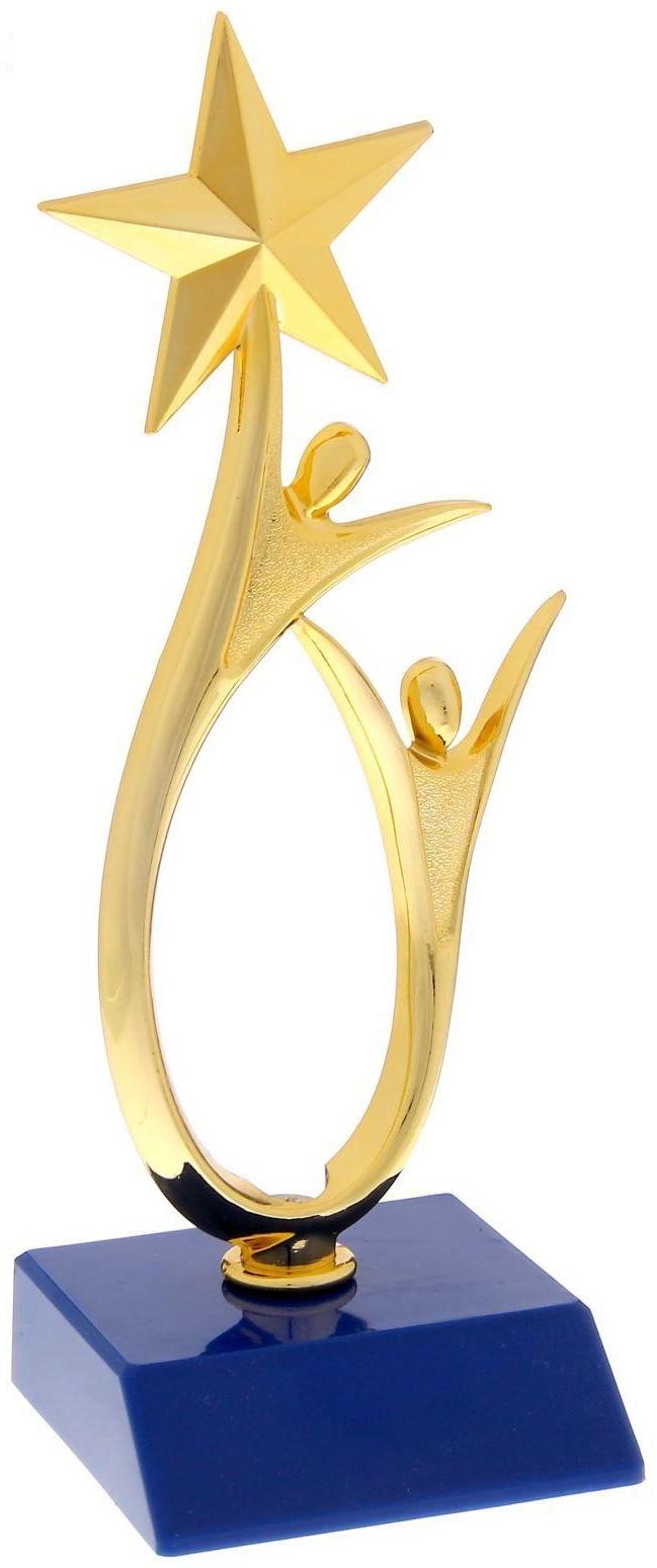 Фигура под нанесение «Человек со звездой», золото, синий цоколь