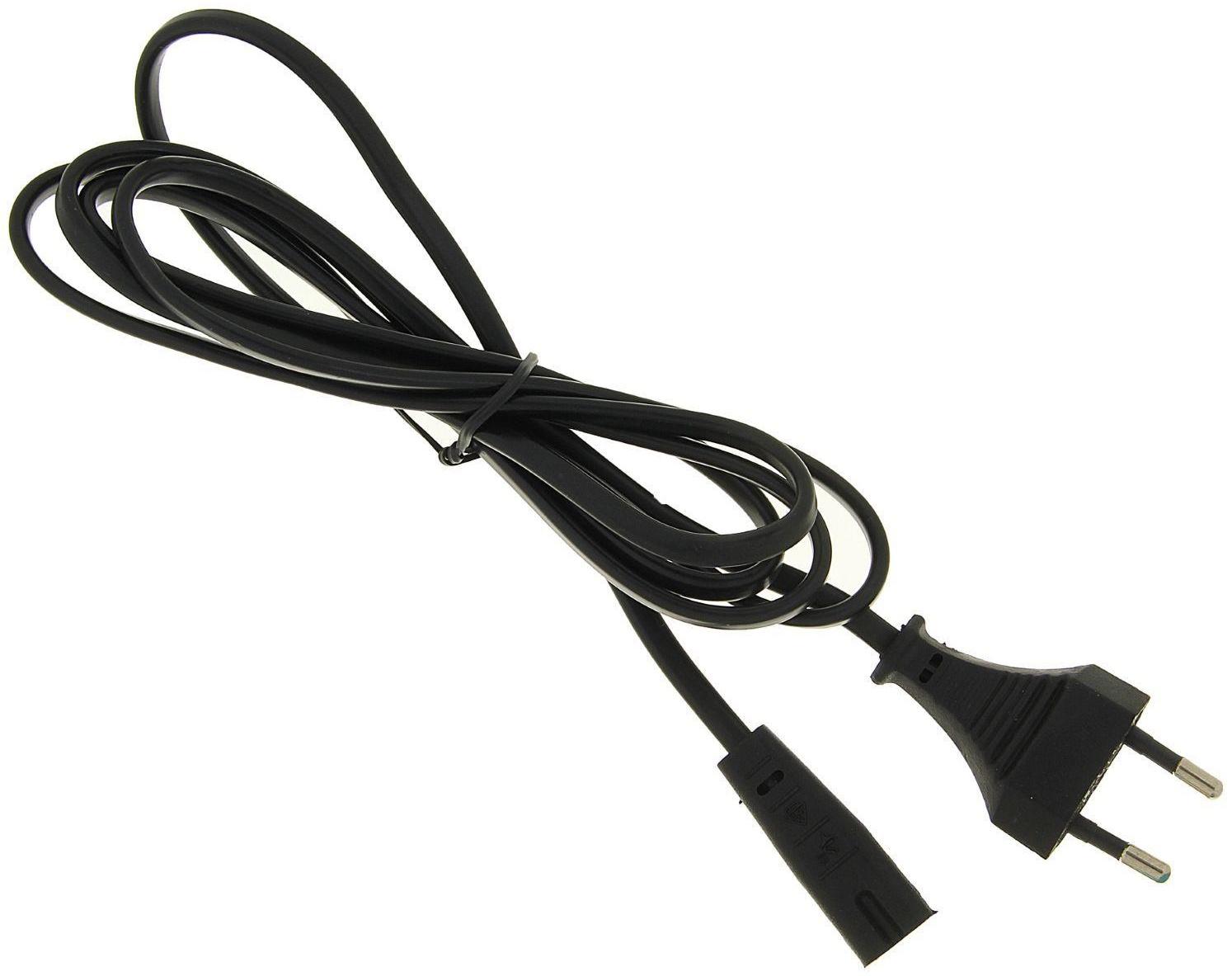 Кабель питания Cablexpert PC-184/2-1.8M, CEE 7/16 - C7, 2-pin, 2.5 А, 1.8 м, черный