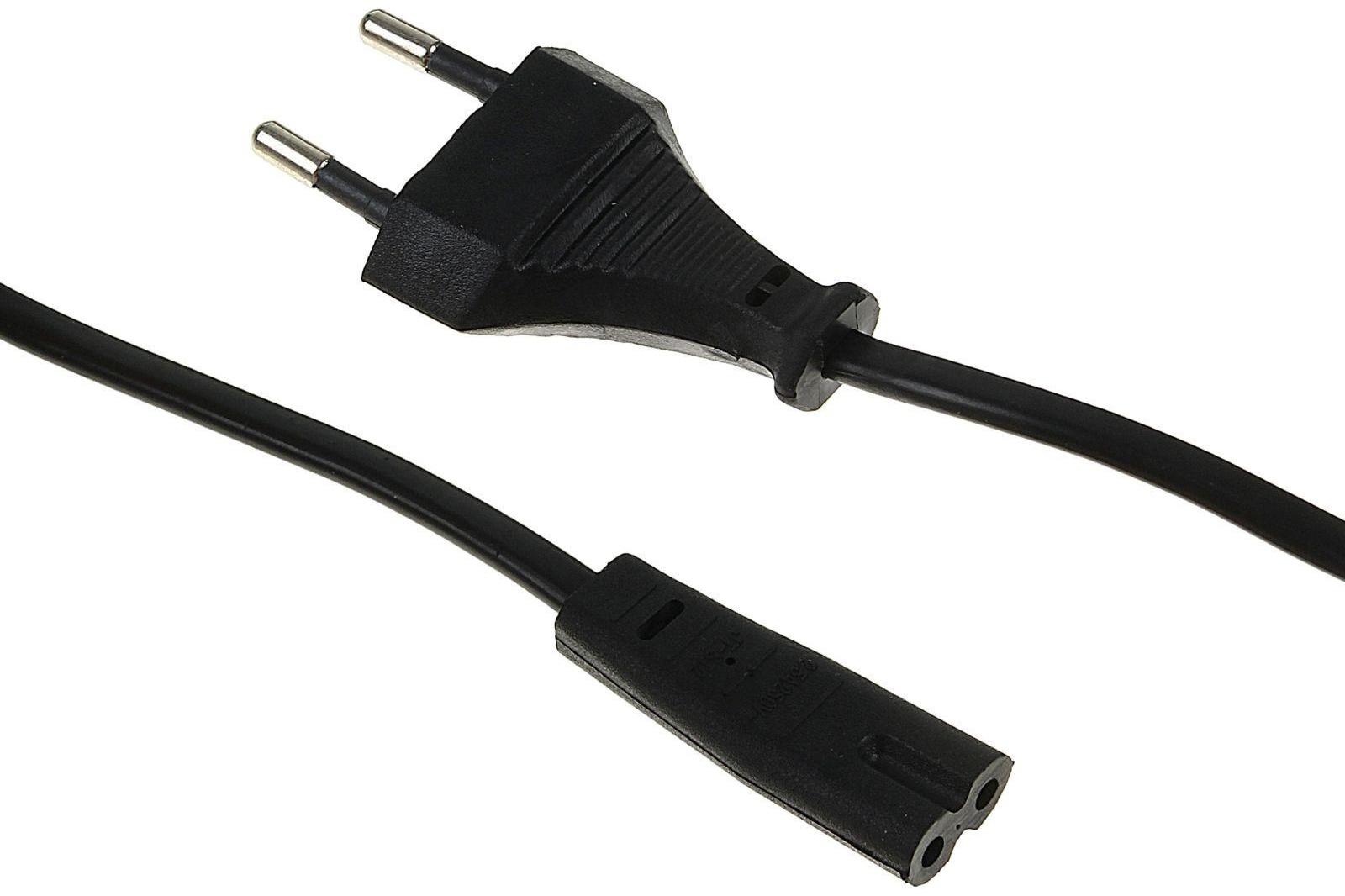 Кабель питания Cablexpert PC-184/2-1.8M, CEE 7/16 - C7, 2-pin, 2.5 А, 1.8 м, черный