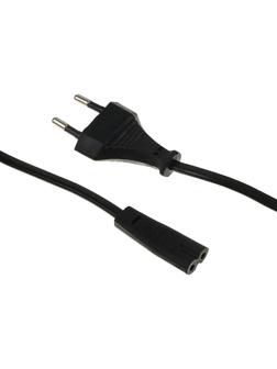 Кабель питания Cablexpert PC-184/2-1.8M, CEE 7/16 - C7, 2-pin, 2.5 А, 1.8 м, черный