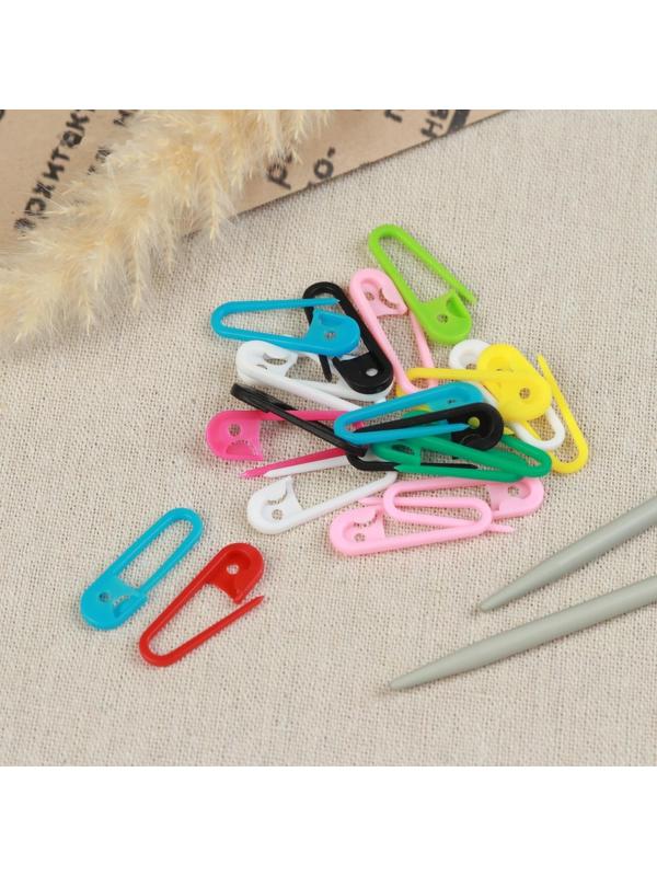 Набор булавок, 3 × 1 × 0,3 см, 20 шт, цвет разноцветный