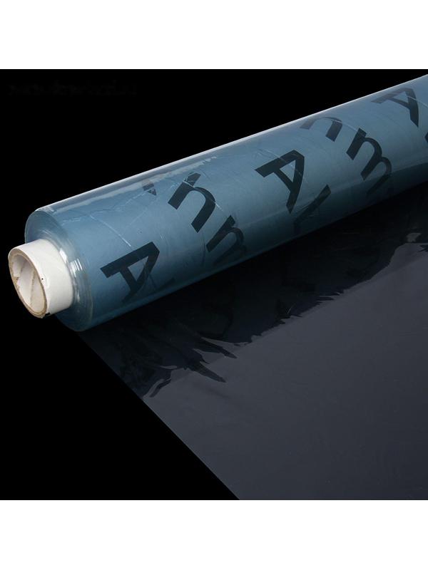 Клеёнка столовая ПВХ «Жидкое стекло», ширина 137 см, толщина 0,13 мм, рулон 50 м, прозрачная