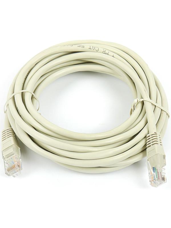 Патч-корд Gembird PP12e-5M, UTP 5е кат., RJ-45(m)-RJ-45(m), 5 м, серый