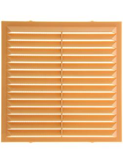 Решетка вентиляционная ERA 1313 С, 138 x 138 мм, неразъемная, накладная, с сеткой, бежевая