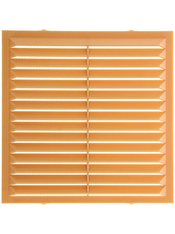 Решетка вентиляционная ERA 1313 С, 138 x 138 мм, неразъемная, накладная, с сеткой, бежевая