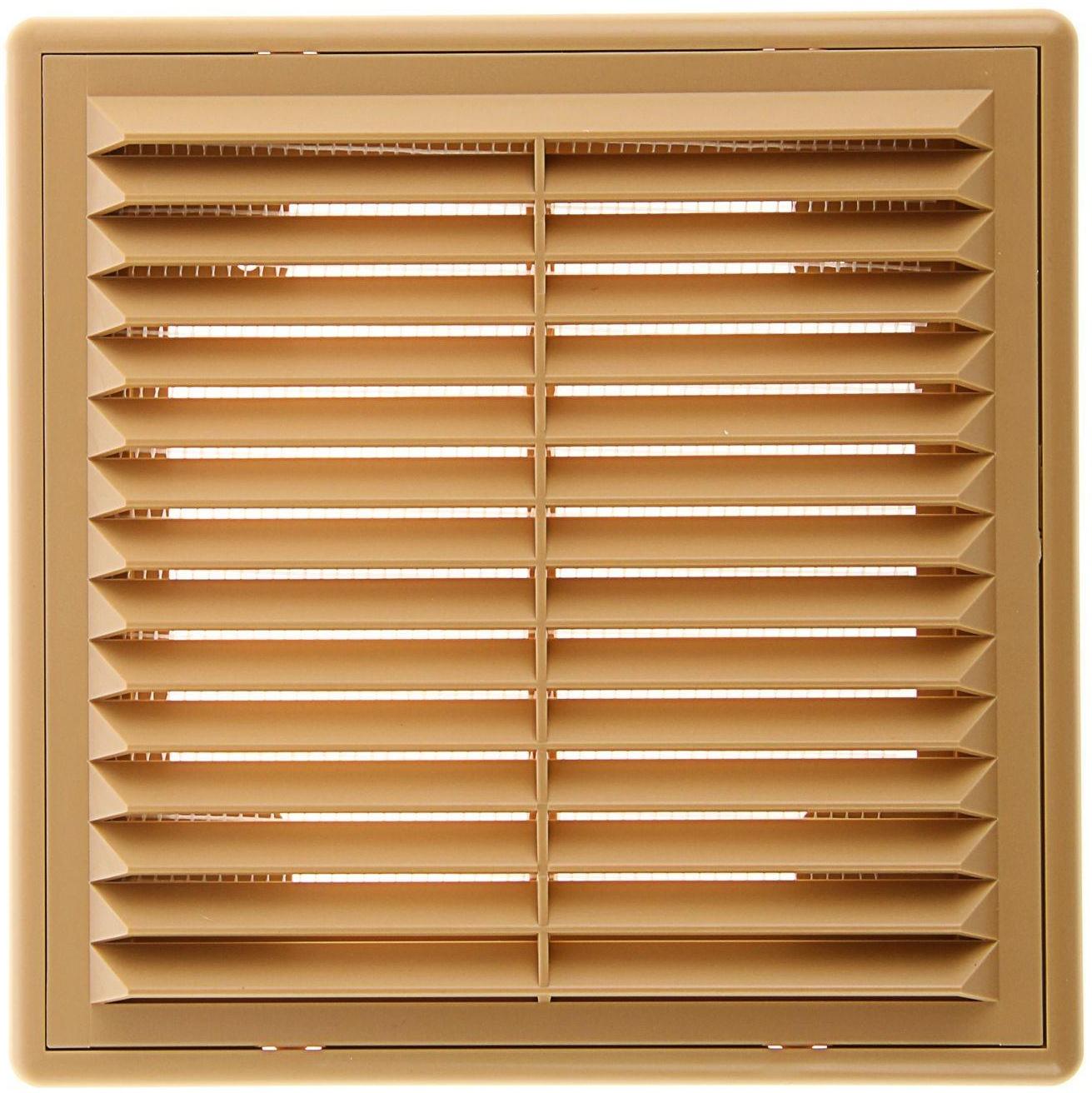 Решетка вентиляционная ERA 1515 Р, 150x150 мм, с сеткой, разъемная, бежевая