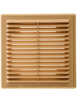 Решетка вентиляционная ERA 1515 Р, 150x150 мм, с сеткой, разъемная, бежевая