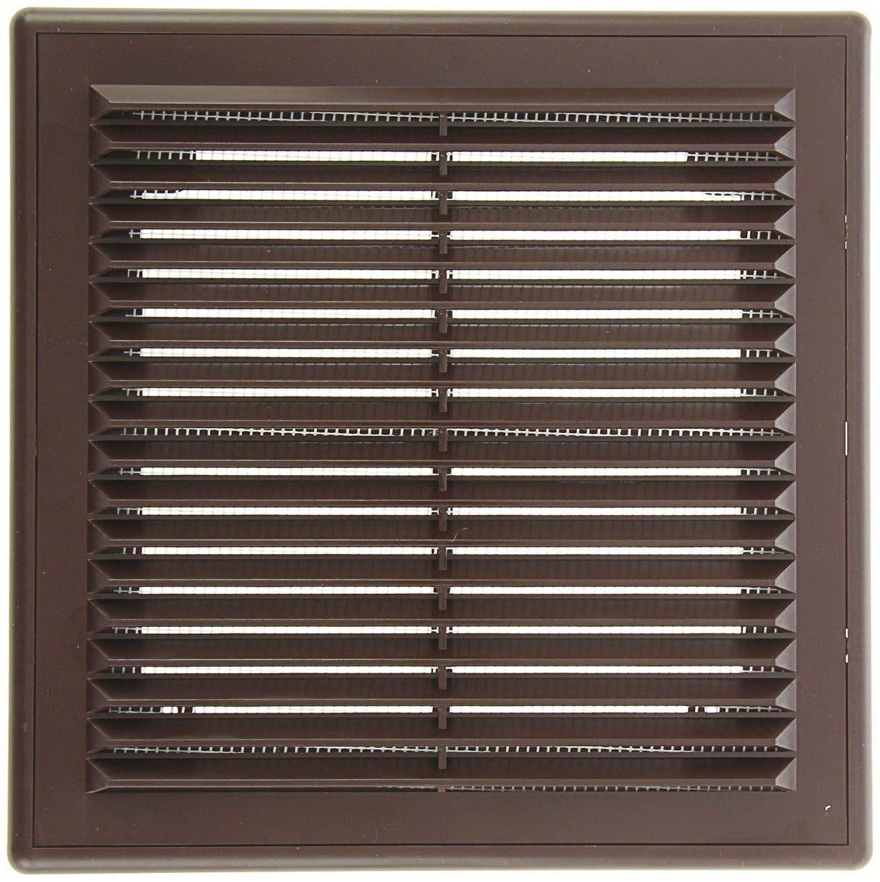 Решетка вентиляционная ERA 2121 Р, 208x208 мм, цвет коричневый