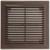 Решетка вентиляционная ERA 2121 Р, 208x208 мм, цвет коричневый