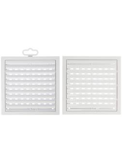 Решетка вентиляционная ERA 1515РРП, 150х150 мм, с жалюзи, неразъемная, пластик