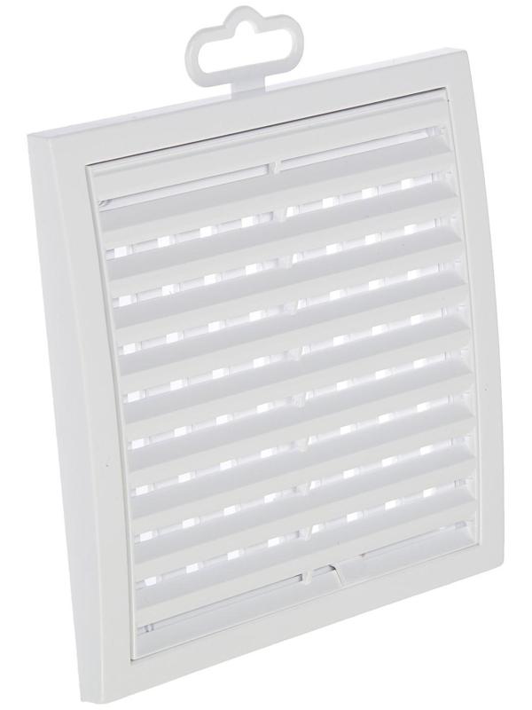 Решетка вентиляционная ERA 1515РРП, 150х150 мм, с жалюзи, неразъемная, пластик