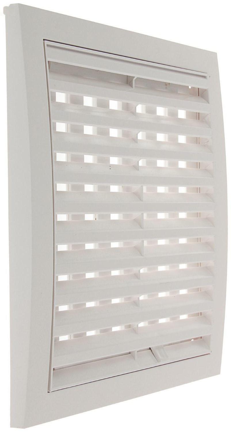 Решетка вентиляционная ERA 2020РРП, 200х200 мм, с регулируемыми жалюзи, неразъемная