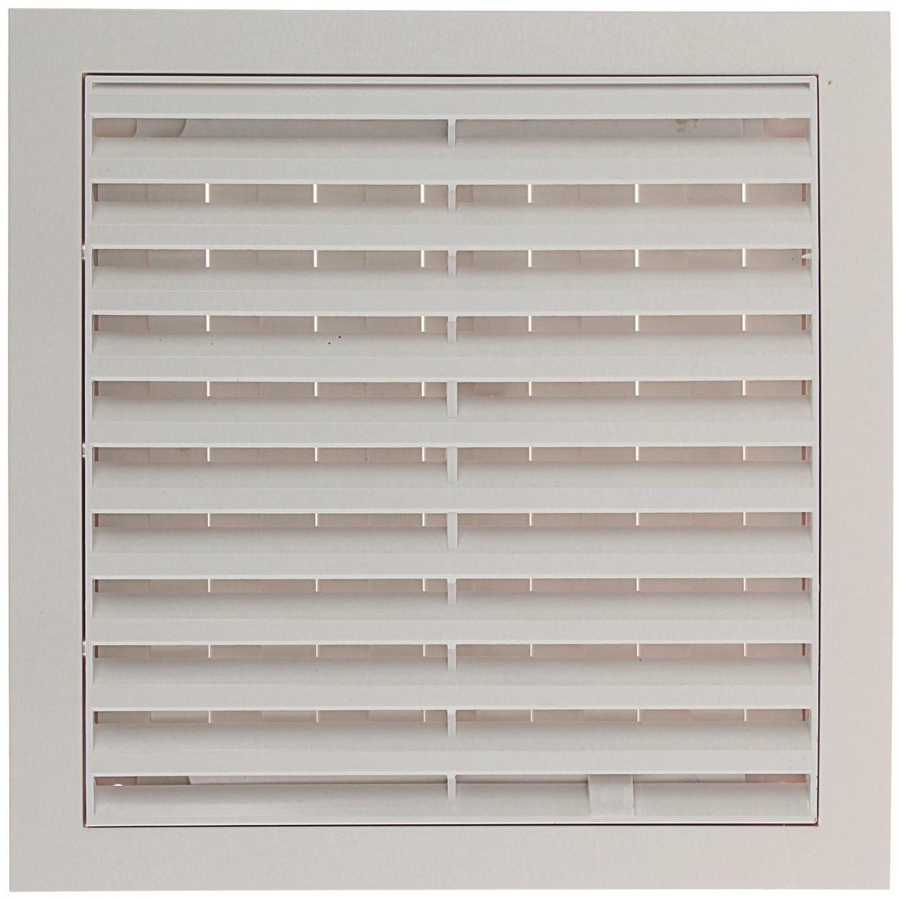 Решетка вентиляционная ERA 2020РРП, 200х200 мм, с регулируемыми жалюзи, неразъемная