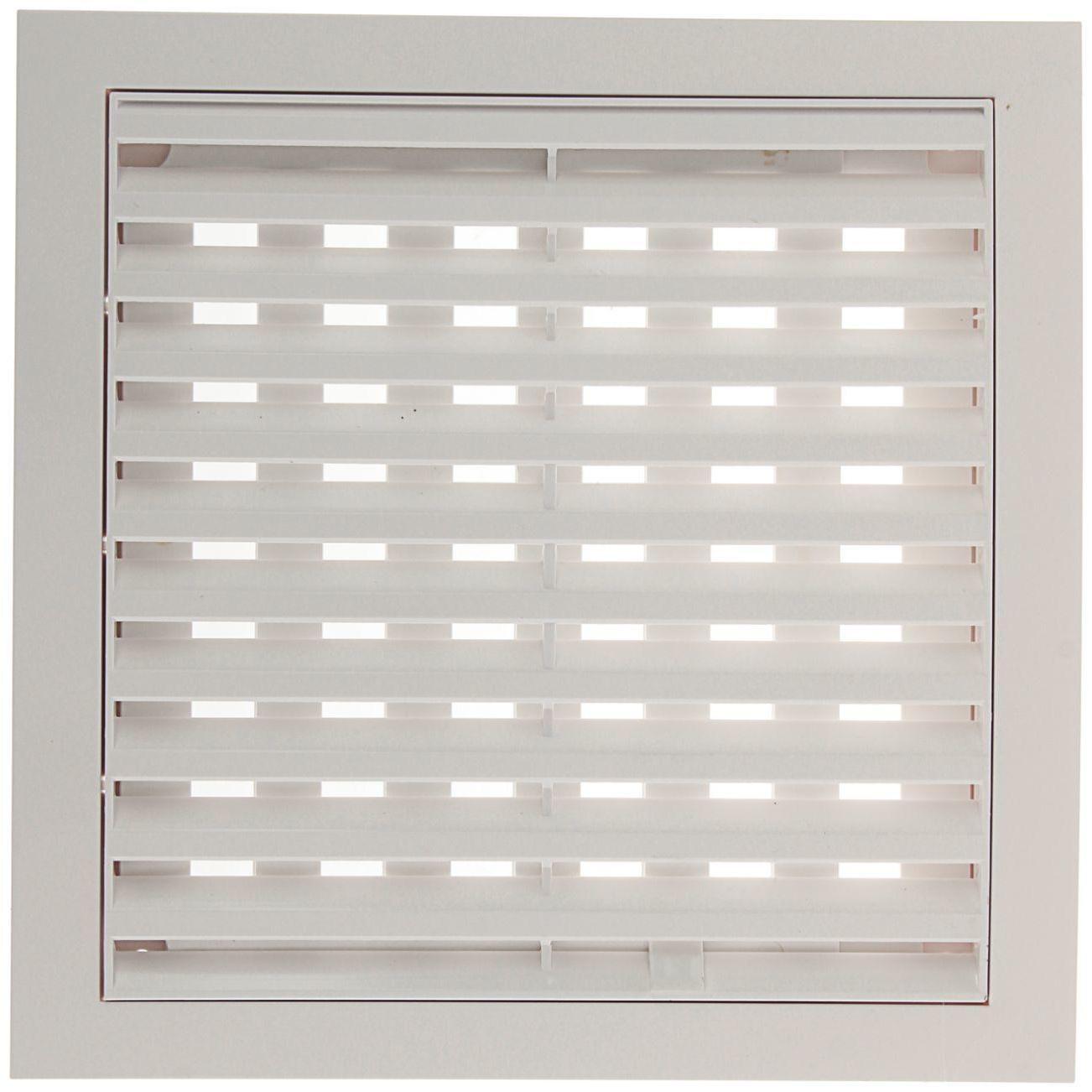 Решетка вентиляционная ERA 2020РРП, 200х200 мм, с регулируемыми жалюзи, неразъемная