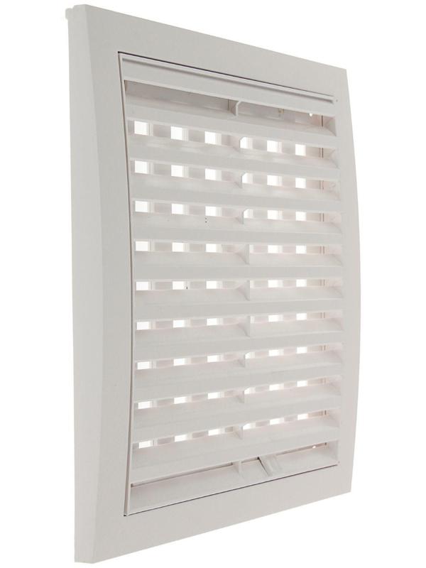 Решетка вентиляционная ERA 2020РРП, 200х200 мм, с регулируемыми жалюзи, неразъемная