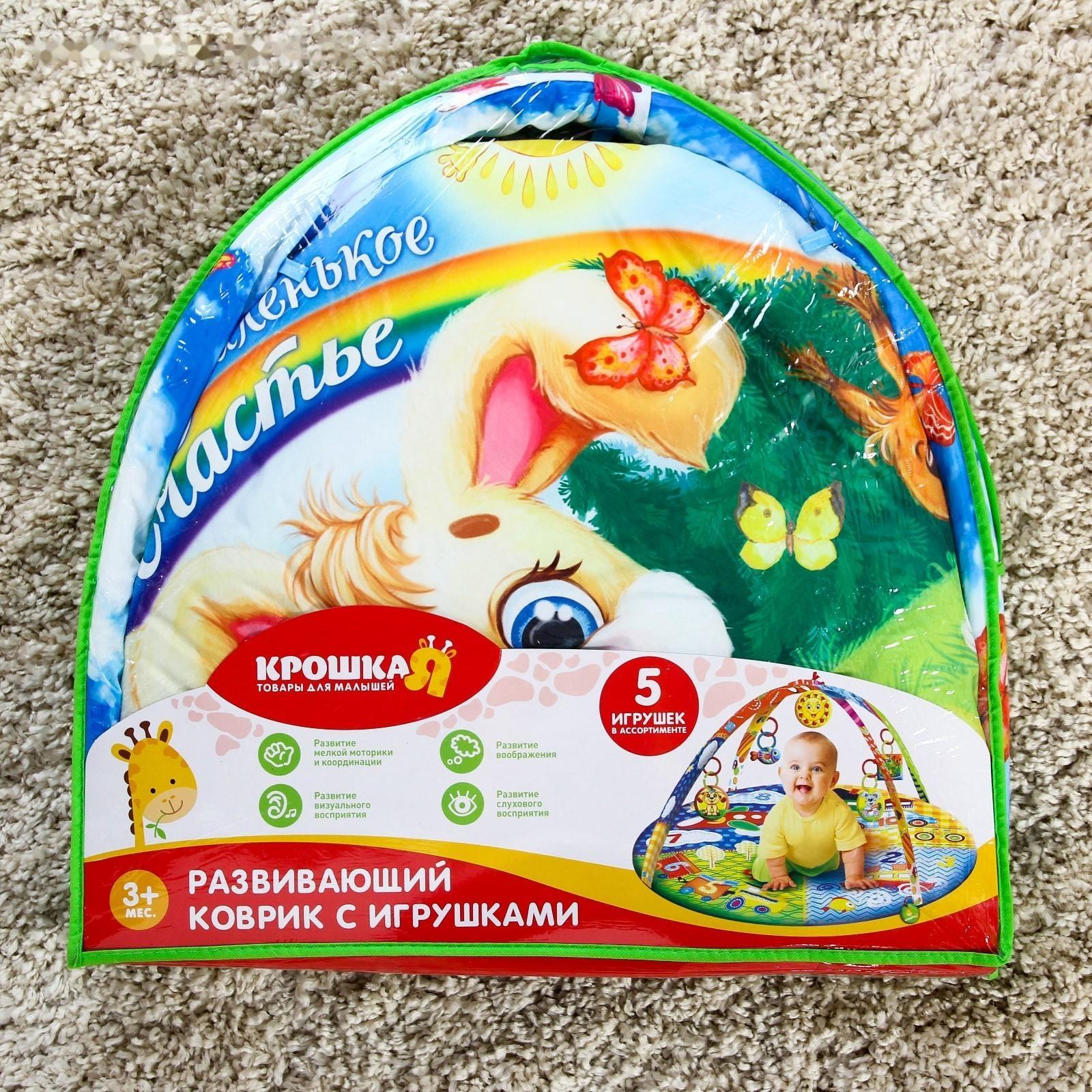 Развивающий коврик «Наше счастье», с дугами