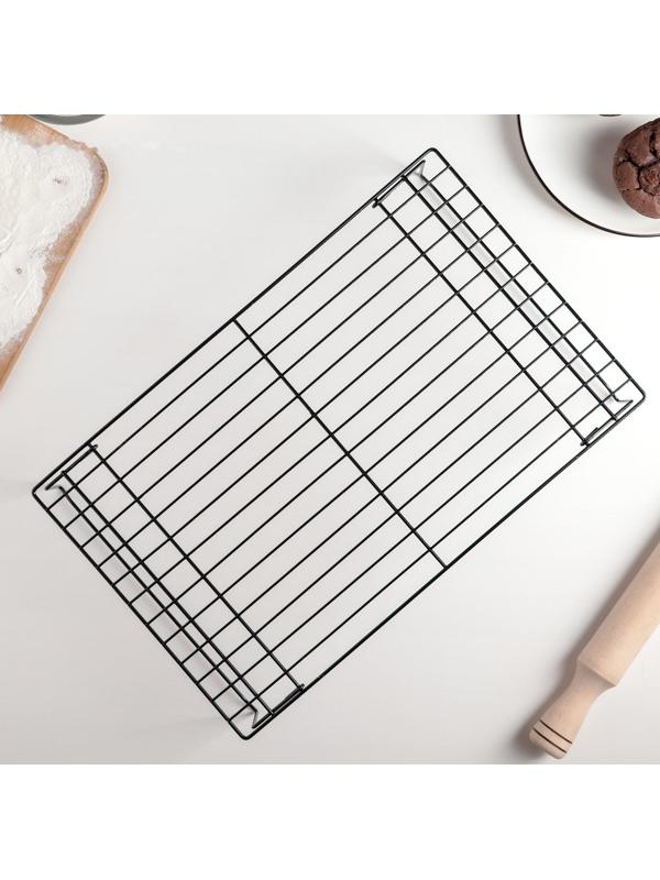 Решётка для остывания выпечки 3-х ярусная, 40,5×25 см, цвет чёрный