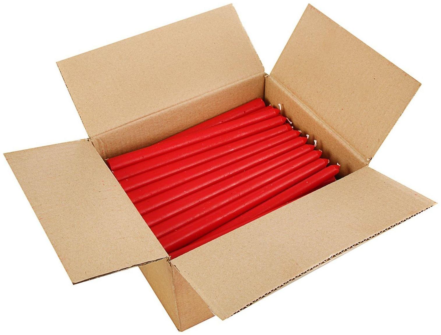 Свеча античная, 2,2х 25 см, красная