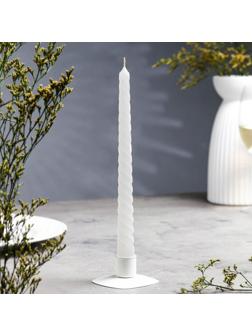 Свеча витая, 2,2х 25 см, белая,