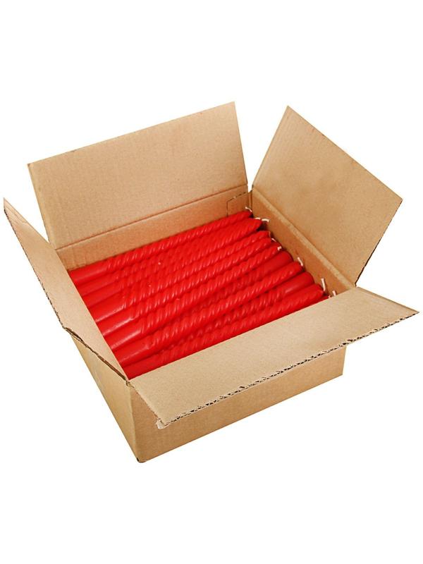 Свеча витая, 2,2х 25 см, красная