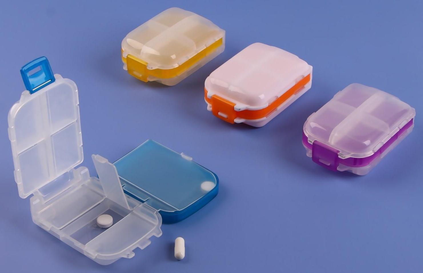 Таблетница «Максимум», 8 секций, цвет МИКС