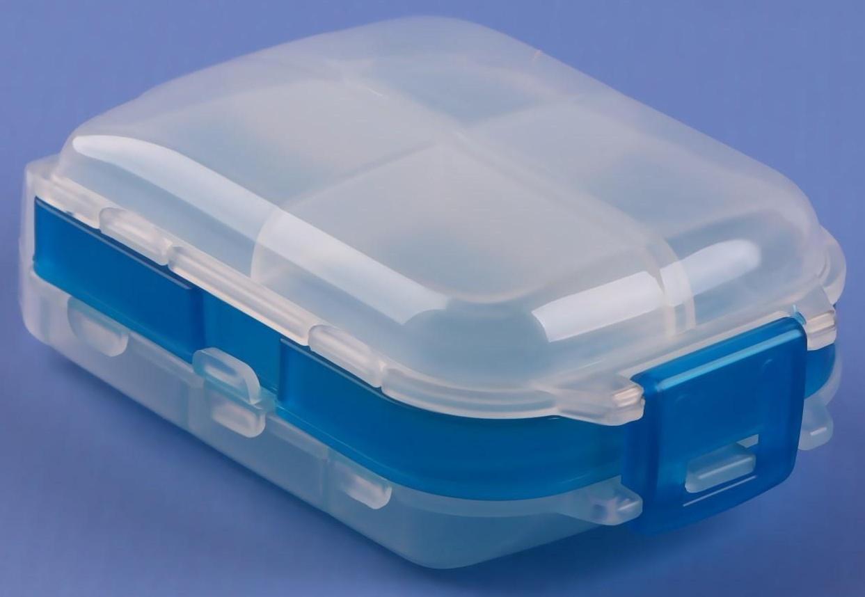 Таблетница «Максимум», 8 секций, цвет МИКС