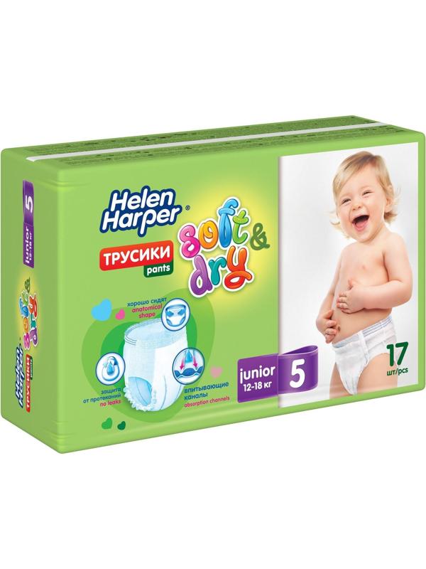 Детские трусики-подгузники Helen Harper Soft&Dry Junior (12-18 кг), 17 шт.