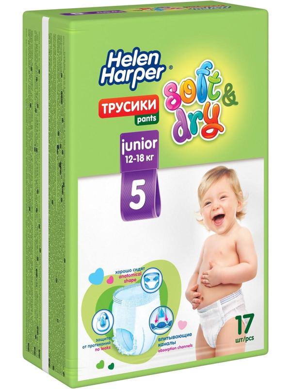 Детские трусики-подгузники Helen Harper Soft&Dry Junior (12-18 кг), 17 шт.