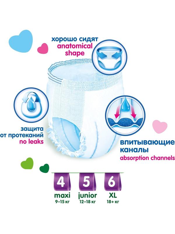 Детские трусики-подгузники Helen Harper Soft&Dry Maxi (8-13 кг), 18 шт.