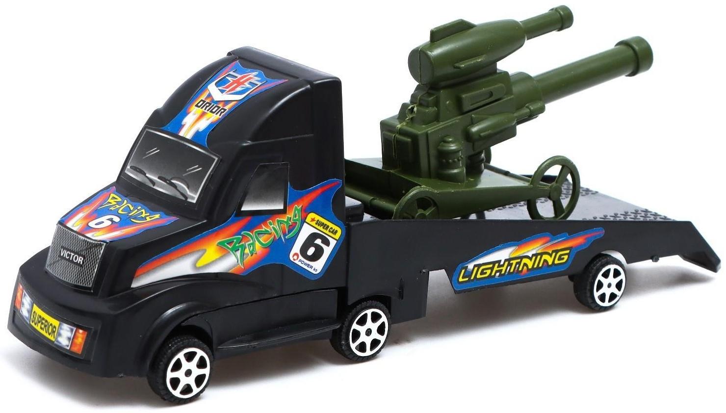 Машина инерционная «Вооружённые силы», с маленькой машинкой, цвета МИКС