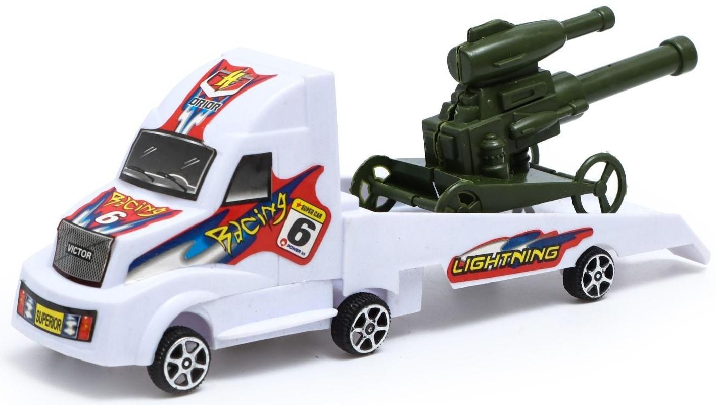 Машина инерционная «Вооружённые силы», с маленькой машинкой, цвета МИКС