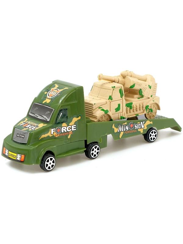 Машина инерционная «Вооружённые силы», с маленькой машинкой, цвета МИКС