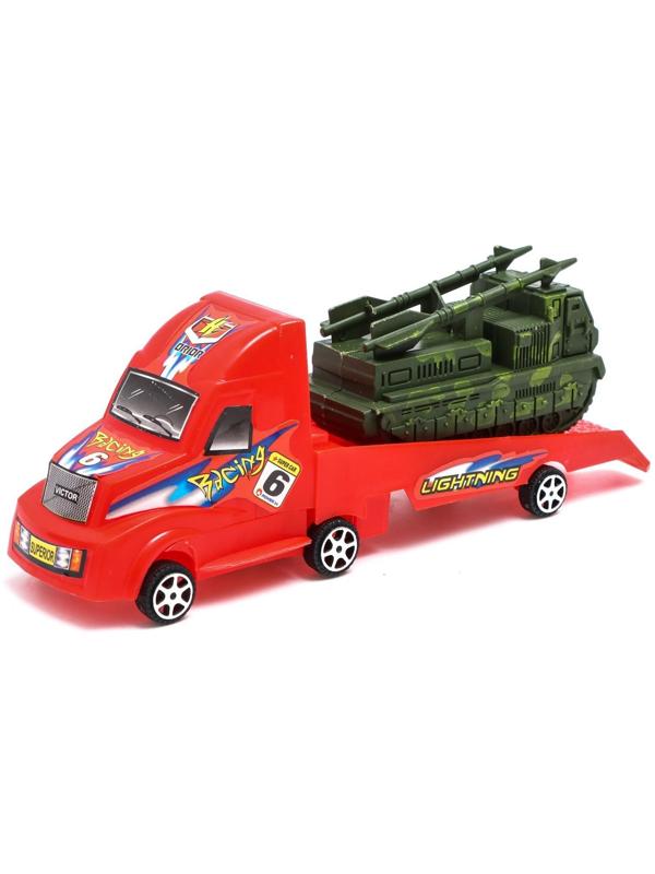 Машина инерционная «Вооружённые силы», с маленькой машинкой, цвета МИКС