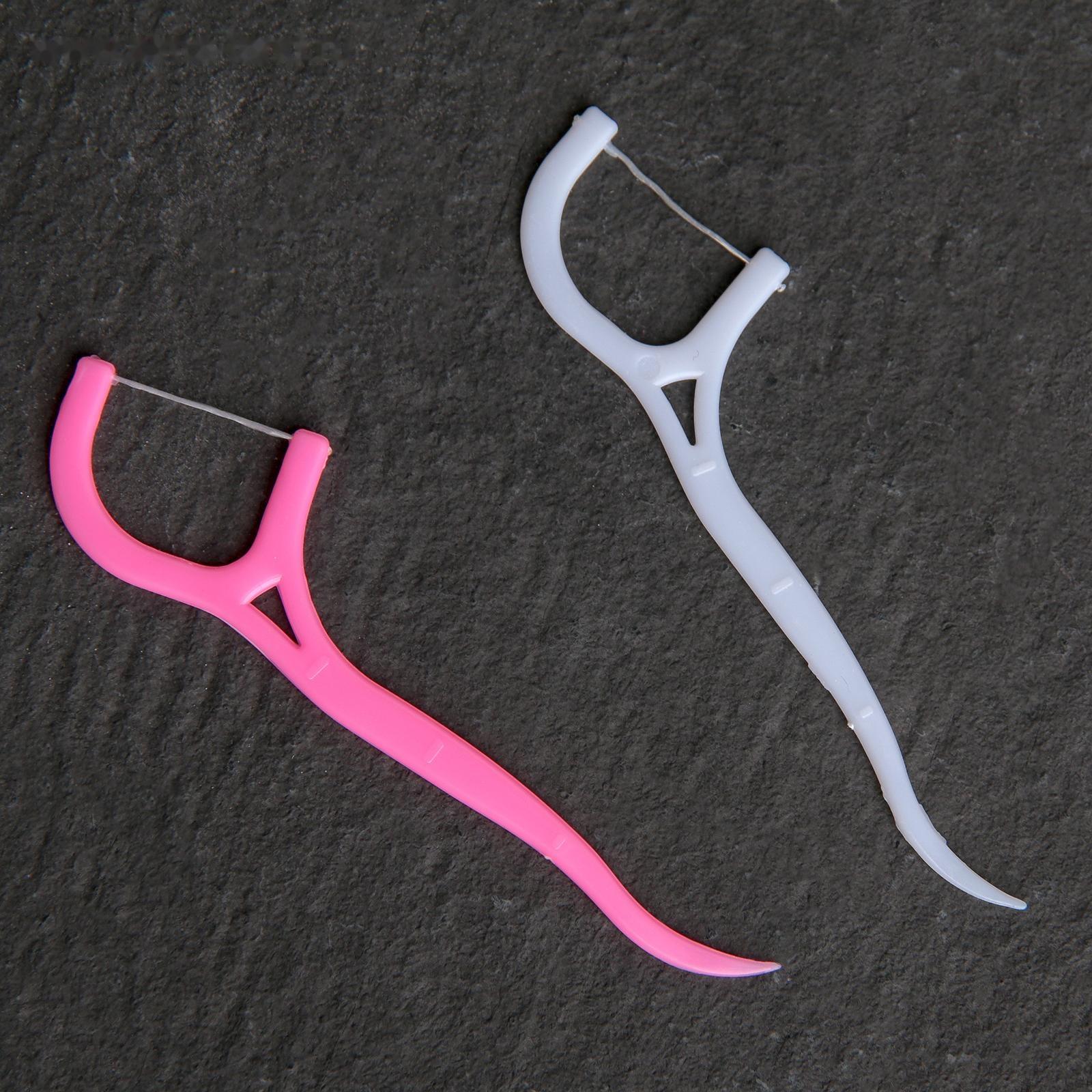 Набор зубочисток с зубной нитью, 30 шт