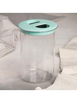 Банка для сыпучих продуктов, круглая 1 л, цвет МИКС