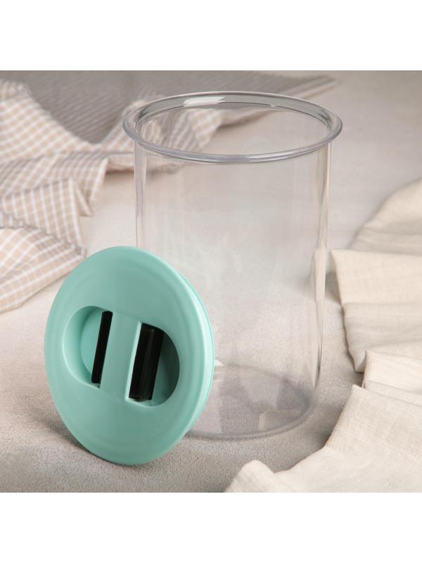 Банка для сыпучих продуктов, круглая 1 л, цвет МИКС