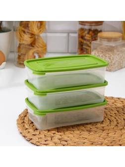 Набор контейнеров пищевых «Каскад», 700 мл, 3 шт, цвет МИКС