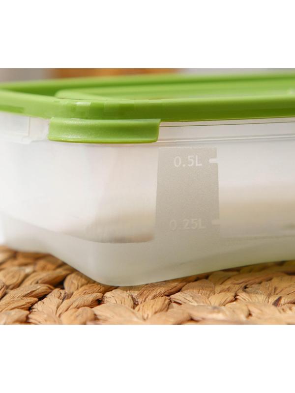 Набор контейнеров пищевых «Каскад», 700 мл, 3 шт, цвет МИКС