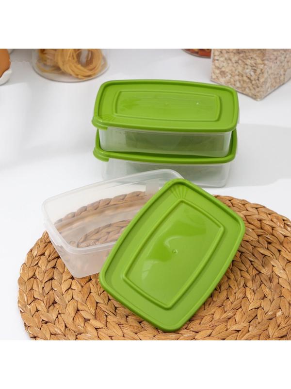 Набор контейнеров пищевых «Каскад», 700 мл, 3 шт, цвет МИКС