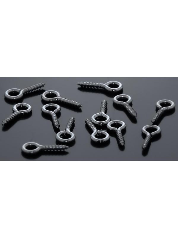 Держатель для кулона винтовой СМ-934, (набор 50шт) 1,2 х 0,5 х 0,1см , цвет серебро