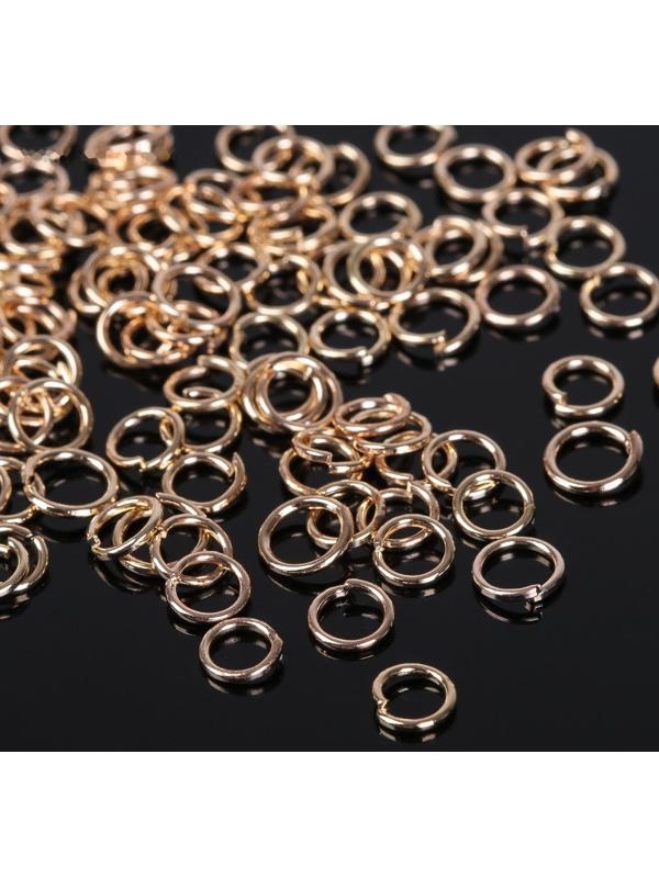 Кольцо соединительное 0,5*5мм (набор 50гр, ±1100 шт ) СМ-973, цвет золото