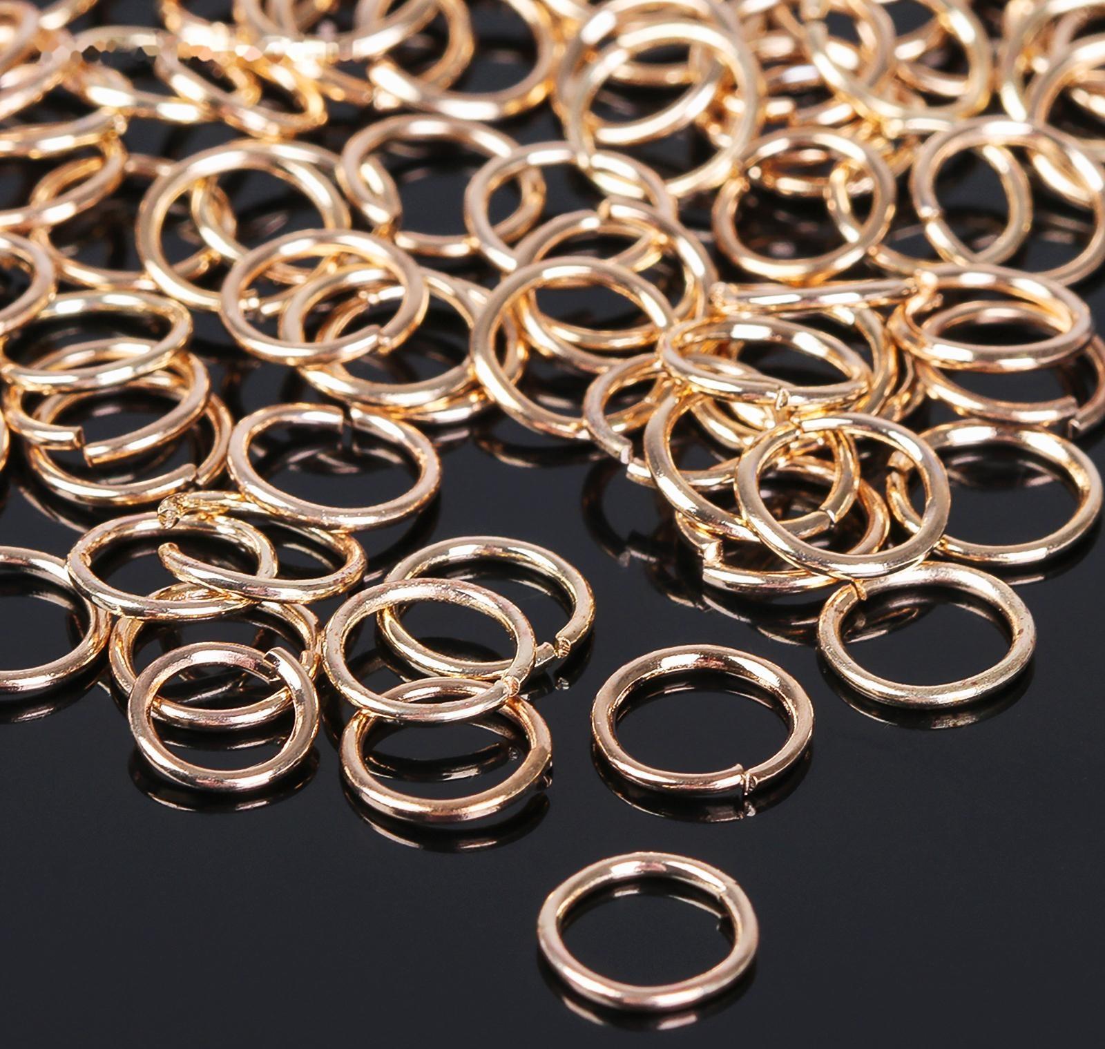 Кольцо соединительное 1 х 8мм (набор 50 гр, ±410 шт) СМ-982, цвет золото