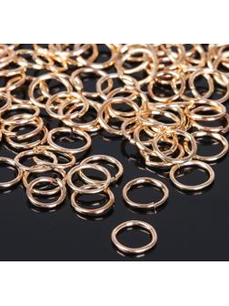 Кольцо соединительное 1 х 8мм (набор 50 гр, ±410 шт) СМ-982, цвет золото