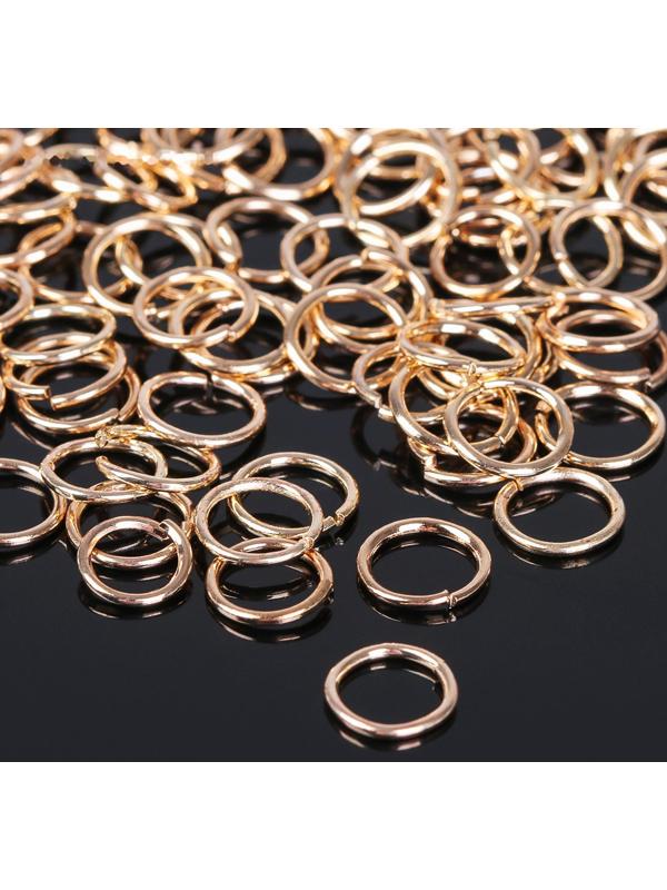 Кольцо соединительное 1 х 8мм (набор 50 гр, ±410 шт) СМ-982, цвет золото