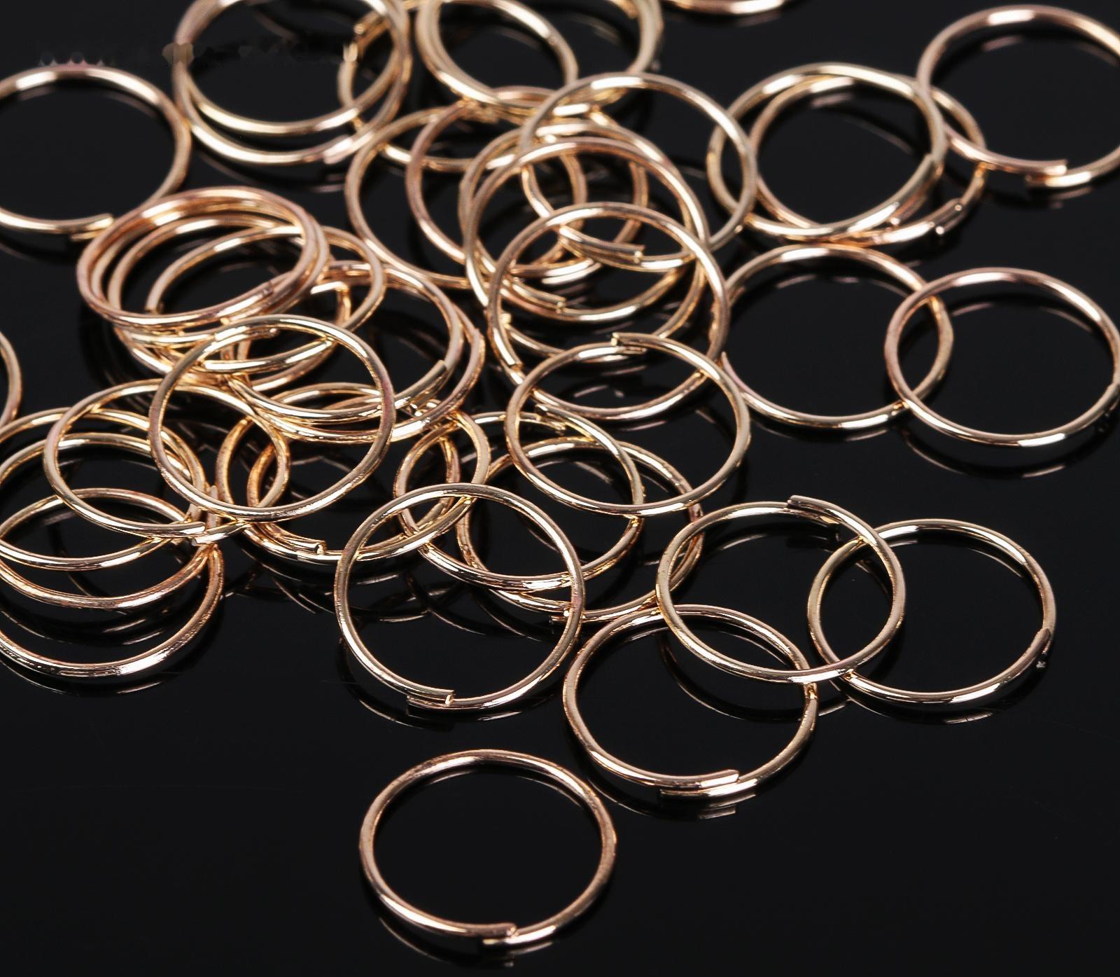 Кольцо соединительное 0,7 х 12мм (набор 50 гр, ±360 шт) СМ-995, цвет золото