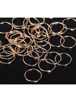 Кольцо соединительное 0,7 х 12мм (набор 50 гр, ±360 шт) СМ-995, цвет золото